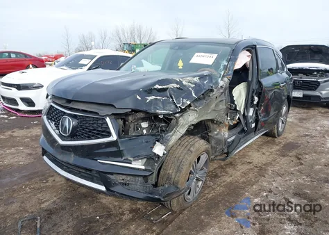 2019 Acura Mdx Standard z USA, uszkodzony, nr VIN 5J8YD4H30KL025884